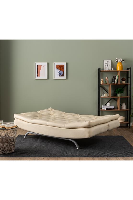 Pafu Rivo Üçlü Yataklı Koltuk Soho Krem