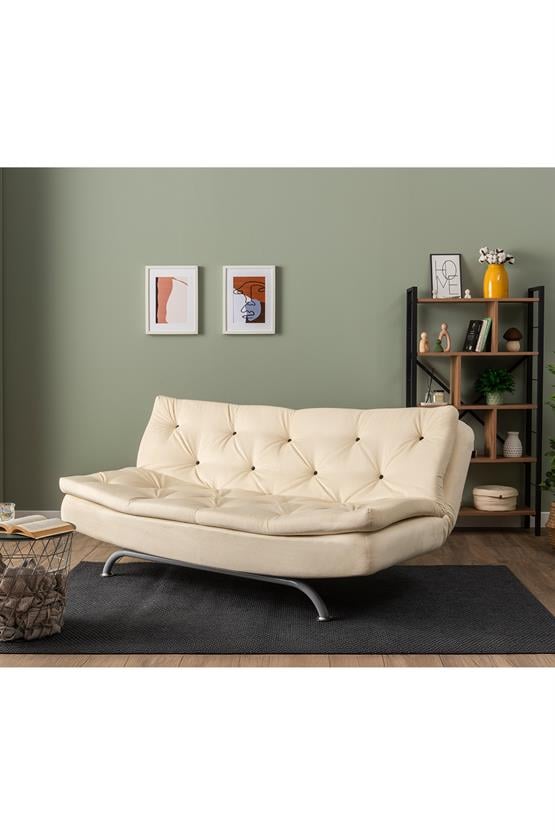 Pafu Rivo Üçlü Yataklı Koltuk Soho Krem