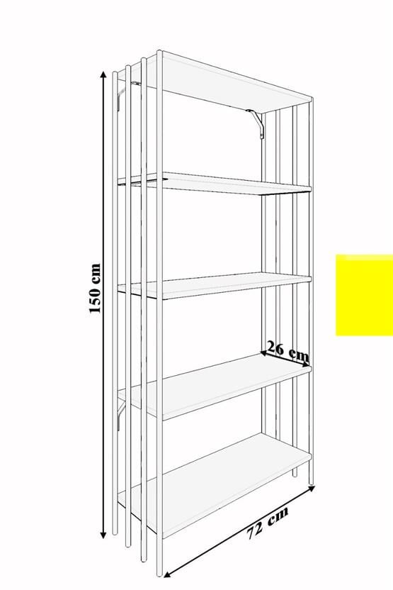 Pafu Rona Metal Kitaplık