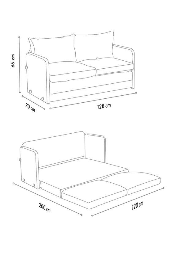 Pafu Saga İkili Katlanır Yataklı Koltuk Soho Petrol