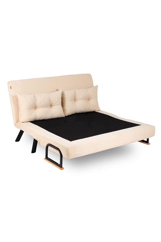 Pafu Sando İkili Katlanır Yataklı Koltuk Krem