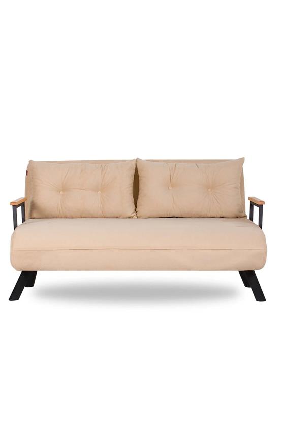 Pafu Sando İkili Katlanır Yataklı Koltuk Krem