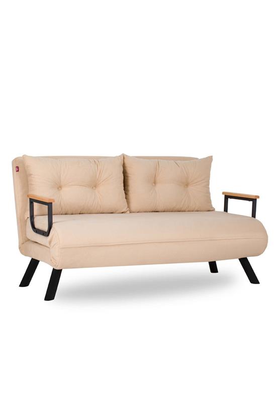 Pafu Sando İkili Katlanır Yataklı Koltuk Krem