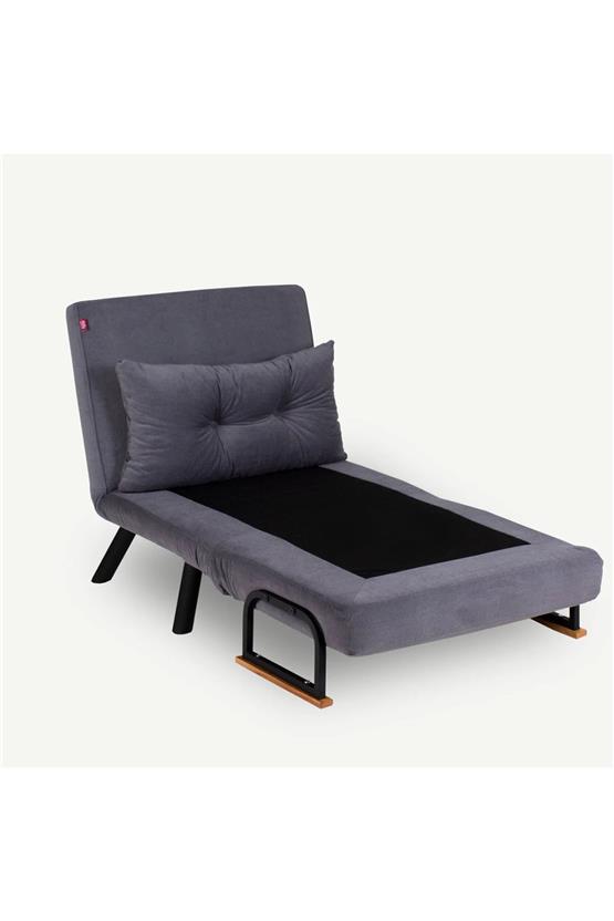 Pafu Sando Tekli Katlanır Yataklı Koltuk Gri