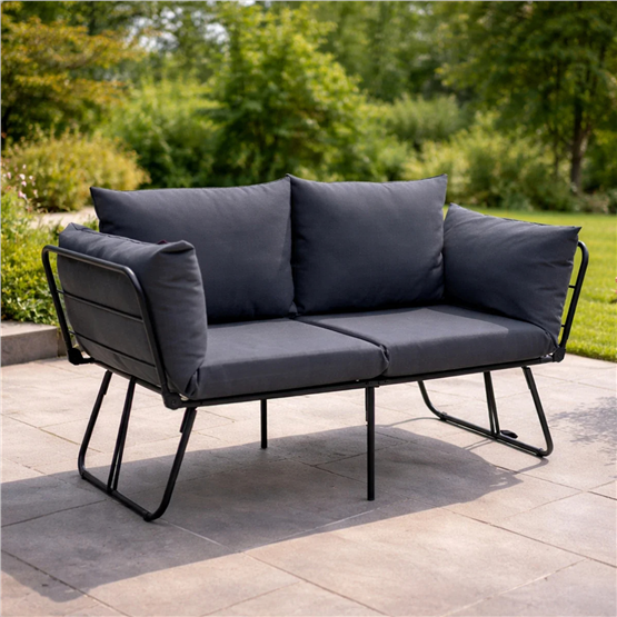 Pafu Viper İkili Katlanır Su Geçirmez Bahçe Koltuğu  Antrasit