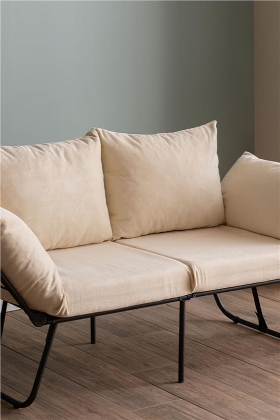 Pafu Viper İkili Katlanır Yataklı Koltuk Soho Krem