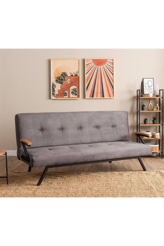 Pafu Zven Üçlü Yataklı Koltuk Soho Gri