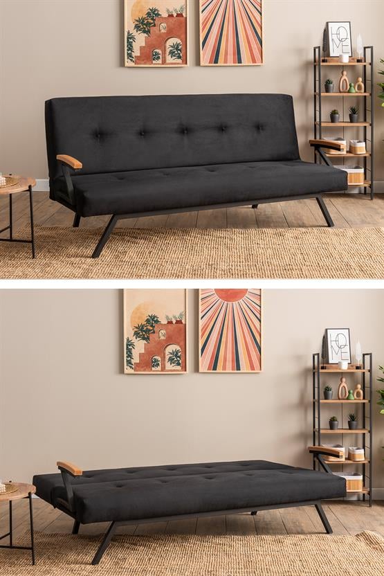 Pafu Zven Üçlü Yataklı Koltuk Soho Siyah