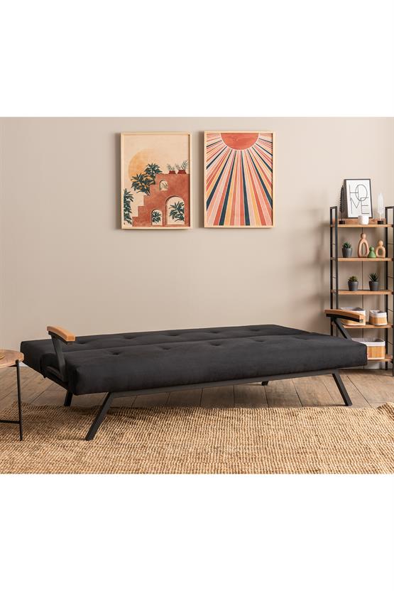 Pafu Zven Üçlü Yataklı Koltuk Soho Siyah