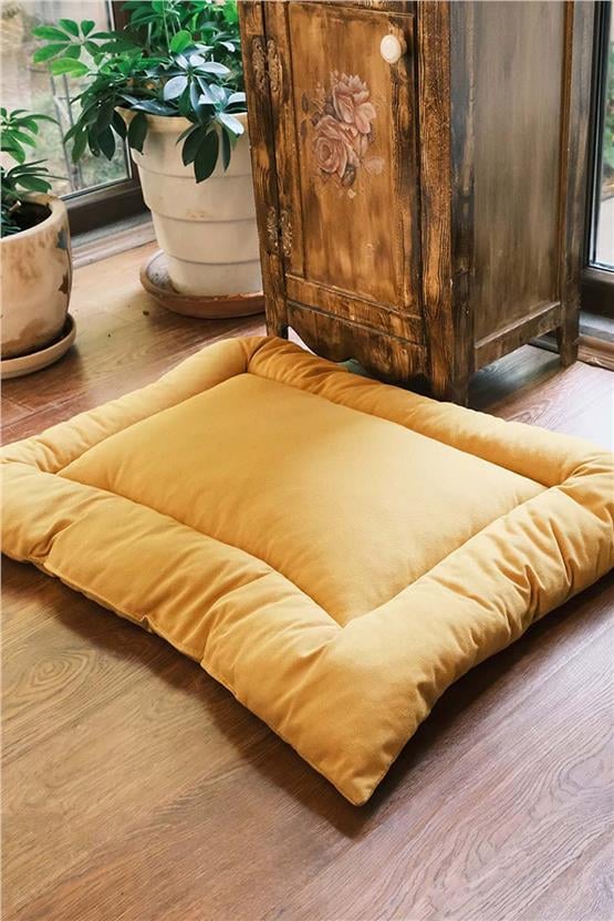 Pafupet Yui Kedi ve Köpek Minderi Hardal