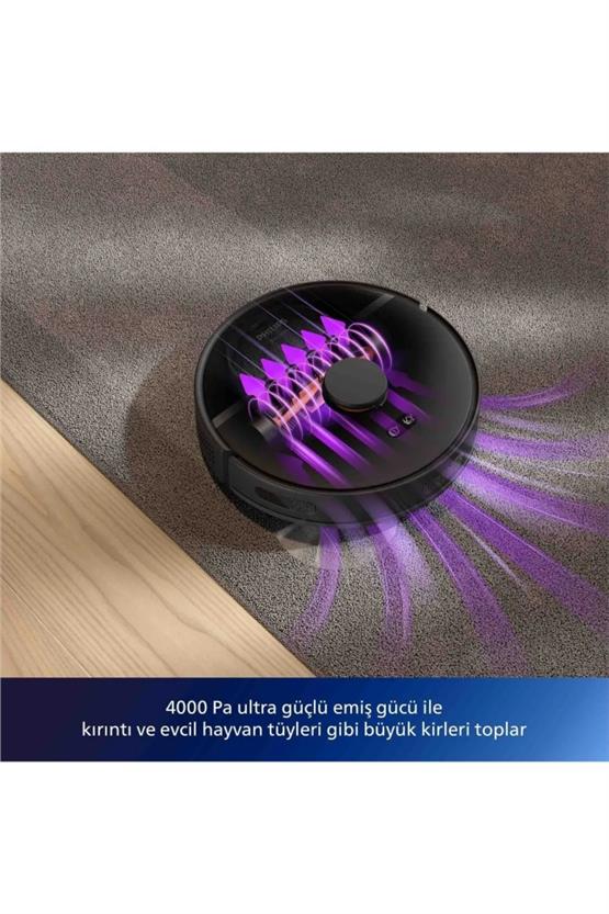 PHILIPS HOMERUN 3000 SERISI AQUA XU3000/01 SIYAH AKILLI ROBOT SUPURGE