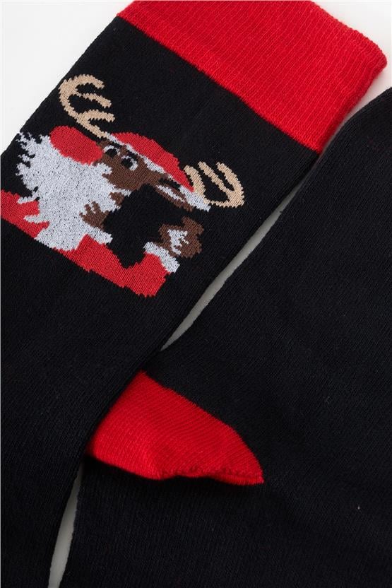 Pıno K26 640 Unısex Elastane Blıtzen Geyık Yenı Yıl Corap