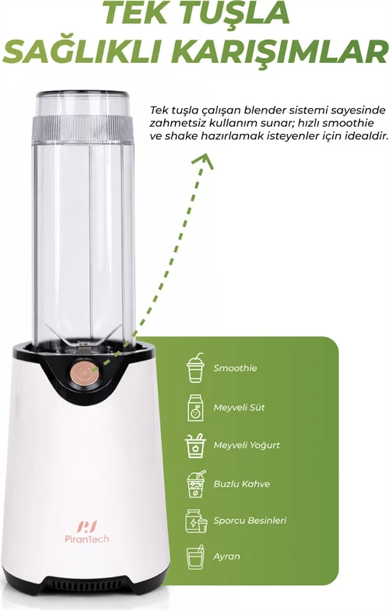 PIRANTECH BLENDER SMOOTHIE YH-1200 600 W