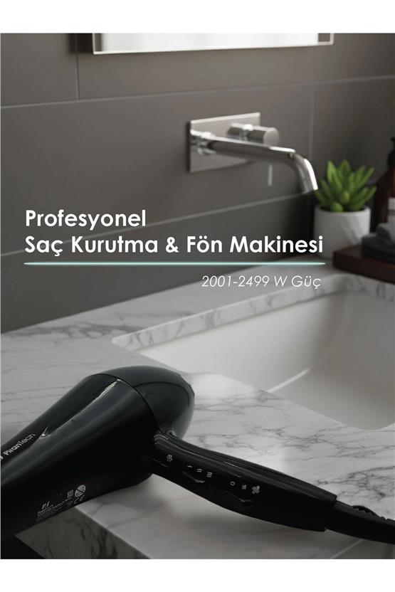 Pirantech Ks-088 Profesyonel Saç Kurutma - Fön Makinesi Siyah