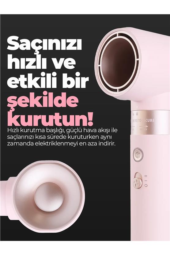 Pirantech Ks-611 Airbreeze 6 Başlıklı Saç Şekillendirme Ve Kurutma Seti - Bukle, Hacim, Hızlı Kurutma Rose