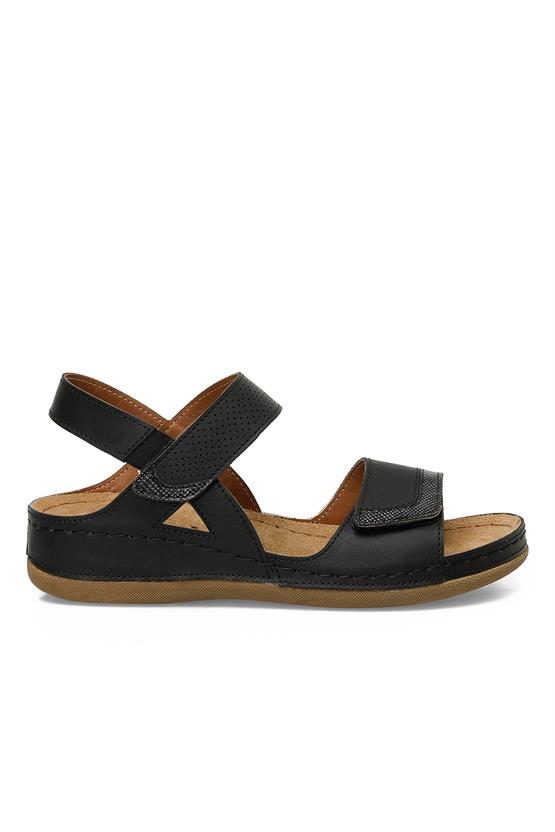 Polaris 5 Nokta 5M 104424 Z5Fx Siyah Kadın Geleneksel Comfort Sandalet