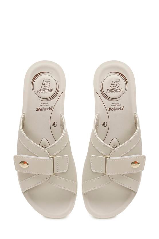 Polaris 5 Nokta 5M 407011 Z5Fx Bej Kadın Ev İçi Terlik