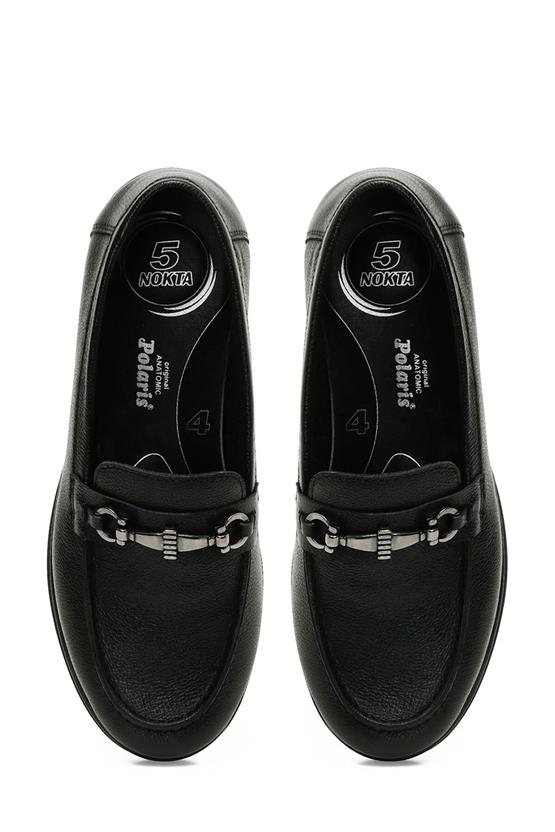 Polaris 5 Nokta A10187943709010 4F 105221.Z4Pr Siyah Kadın Loafer Ayakkabı