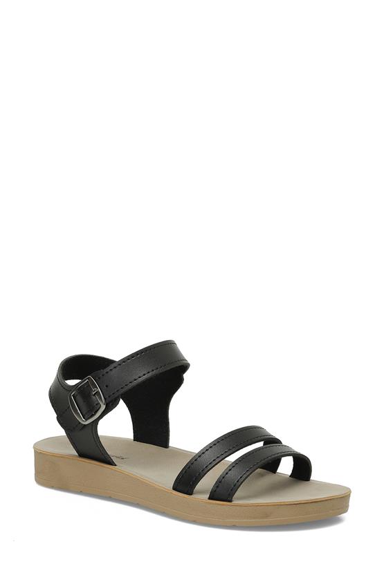 Polaris 5M 158659 Z5Fx Siyah Kadın Casual Comfort Sandalet