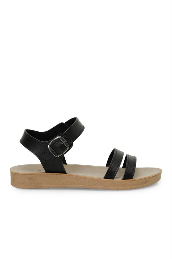 Polaris 5M 158659 Z5Fx Siyah Kadın Casual Comfort Sandalet