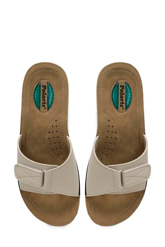 Polaris 5M 161197 Z5Fx Bej Kadın Ev İçi Terlik