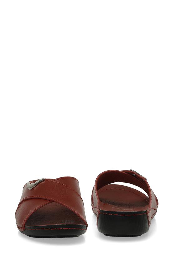 Polaris 5M 164336 Z5Fx Kırmızı Kadın Geleneksel Comfort Düz Terlik