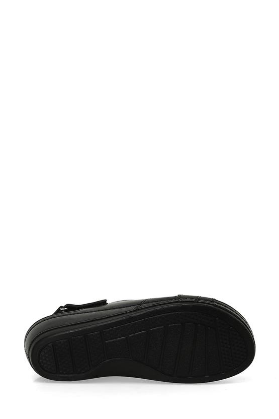 Polaris 5M 164339 Z5Fx Siyah Kadın Geleneksel Comfort Düz Sandalet