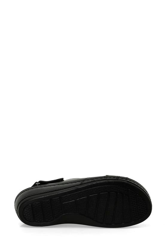 Polaris 5M 164339 Z5Fx Siyah Kadın Geleneksel Comfort Düz Sandalet