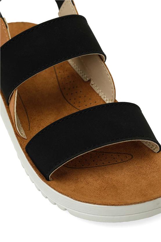 Polaris 5M 166351 Z5Fx Siyah Kadın Casual Comfort Sandalet