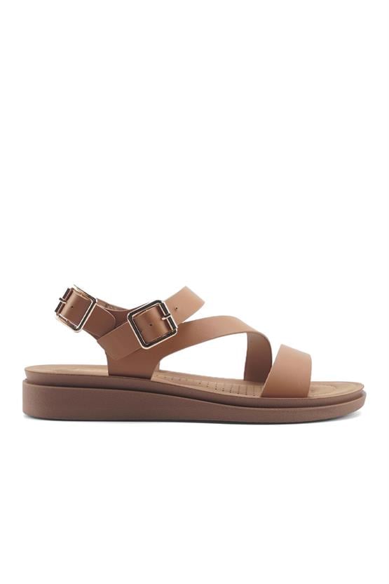 Polaris 5M 166925 Z5Fx Camel Kadın Casual Comfort Sandalet