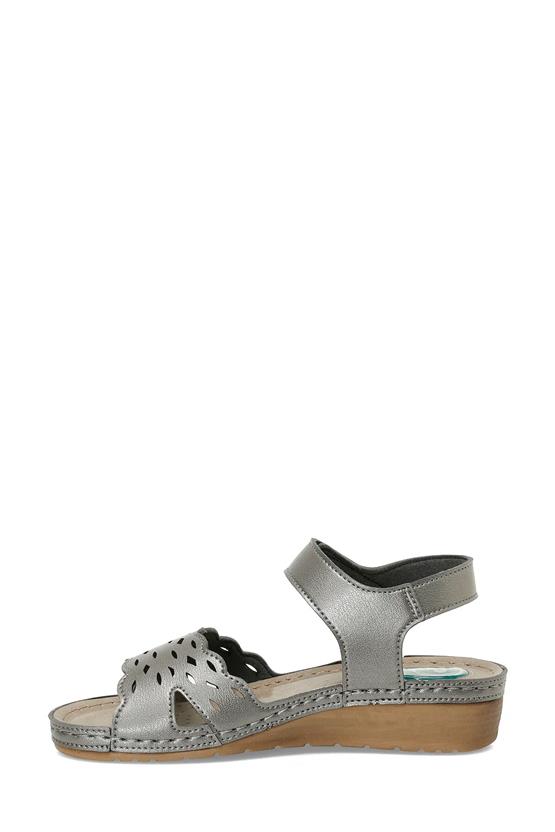 Polaris 5M 166980 Z5Fx Antrasıt Kadın Geleneksel Comfort Düz Sandalet