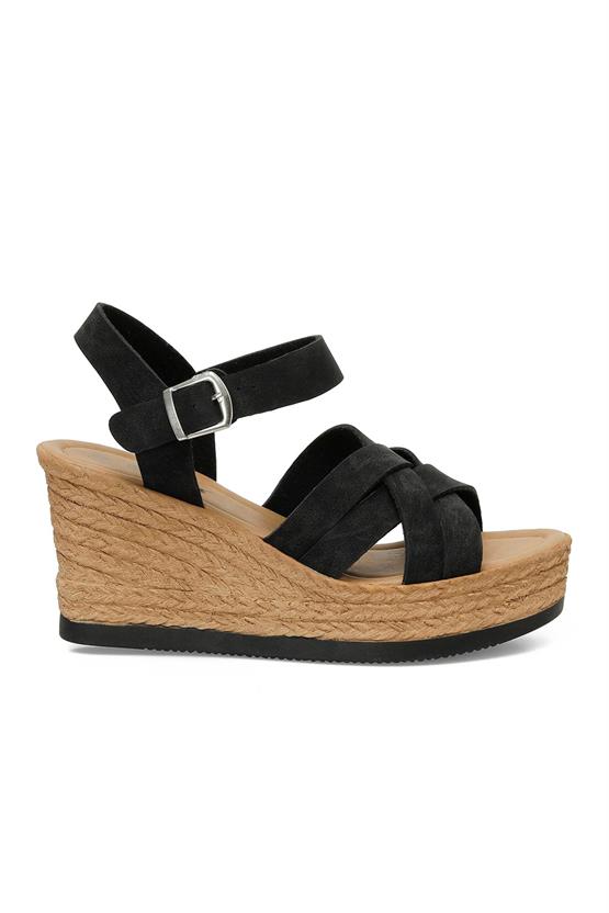 Polaris 5M 315335 Z 5Fx Siyah Kadın Dolgu Sandalet