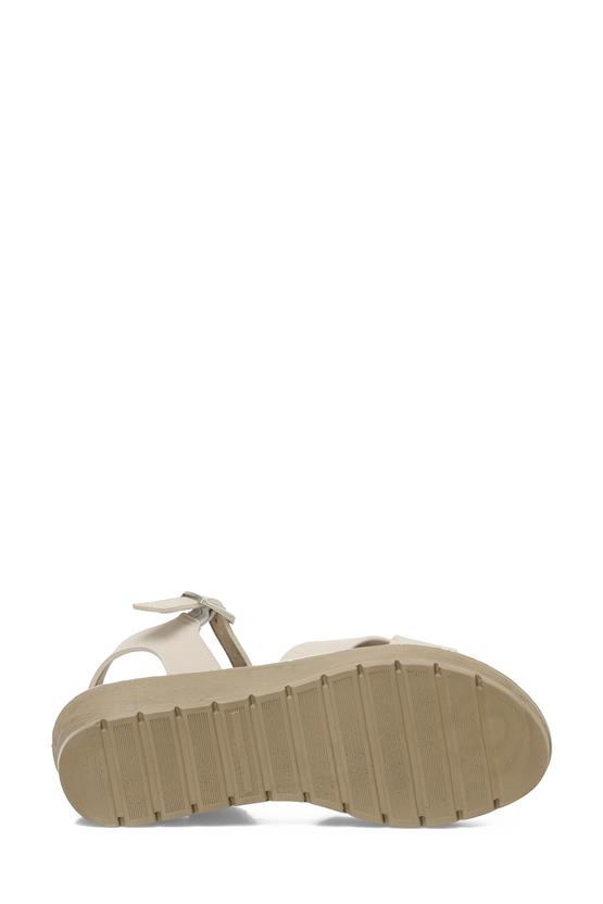 Polaris 5M 315560 Z 5Fx Bej Kadın Dolgu Sandalet