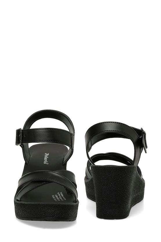 Polaris 5M 317257 Z 5Fx Siyah Kadın Dolgu Sandalet