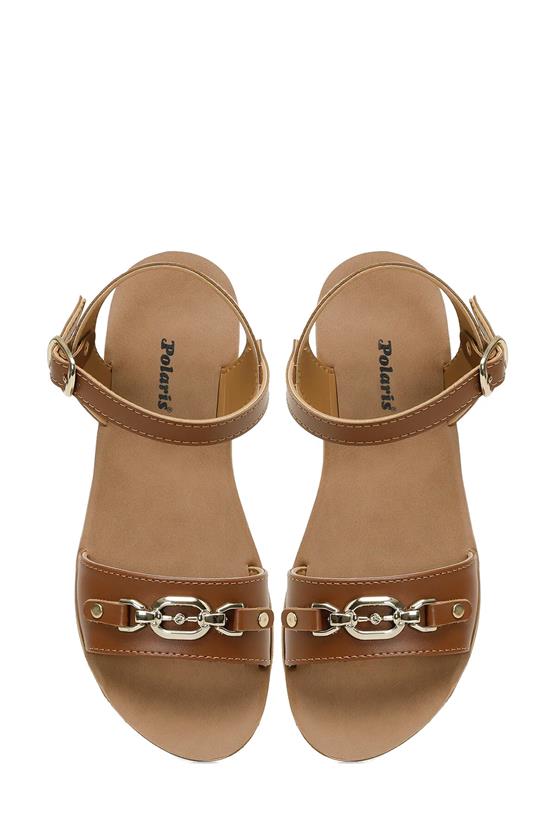 Polaris 5M 325050 Z 5Fx Kahve Kadın Düz Sandalet