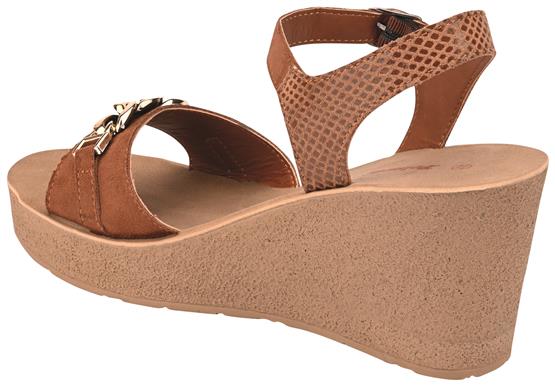 Polaris 5M 325073 Z 5Fx Taba Kadın Dolgu Sandalet