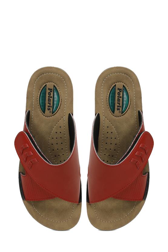 Polaris 5M 407001 Z5Fx Kırmızı Kadın Geleneksel Comfort Terlik