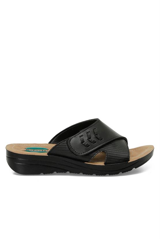 Polaris 5M 407001 Z5Fx Siyah Kadın Geleneksel Comfort Terlik