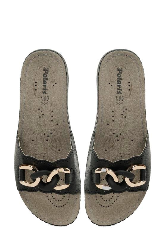 Polaris 5M 407018 Z5Fx Siyah Kadın Ev İçi Terlik