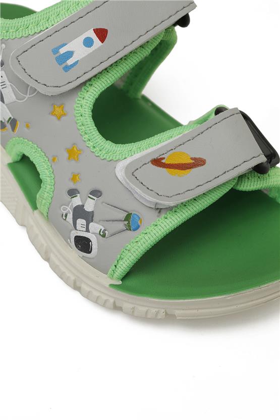 Polaris 5P Earth P5Fx Gri Patik Erkek Çocuk Sandalet