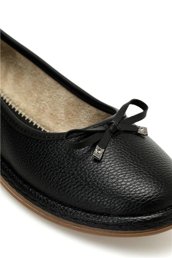 Polaris A10156900112010 4P 166045.Z4Fx Siyah Kadın Babet Ayakkabı