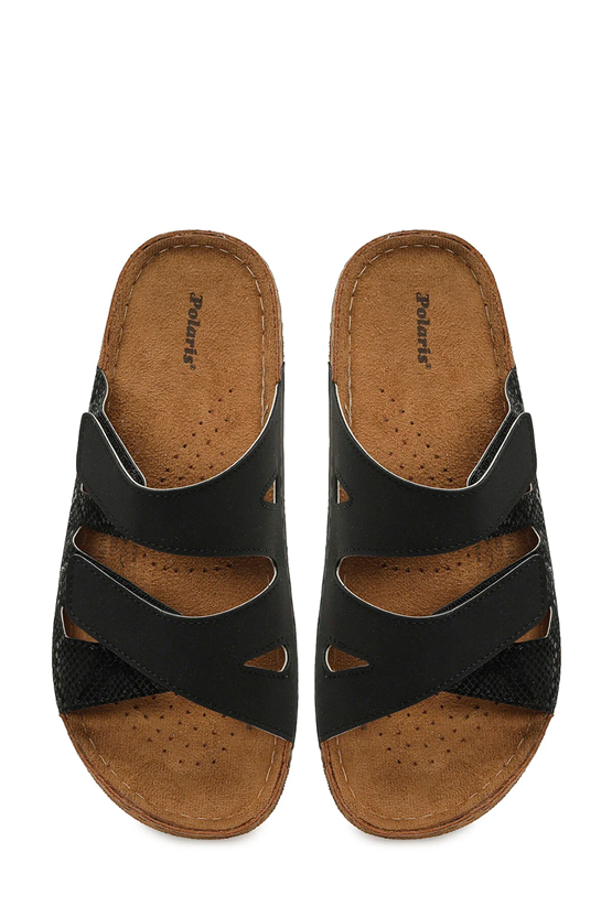 Polarıs A10225079212010 6M 167194.Z6Fx Sıyah Kadın Casual Comfort Duz Terlık