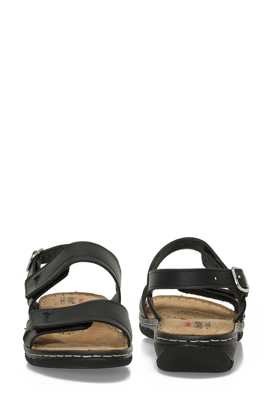 Polarıs A10225085912010 6M 167233.Z6Fx Sıyah Kadın Geleneksel Comfort Duz Sandalet