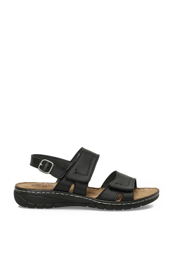 Polarıs A10225085912010 6M 167233.Z6Fx Sıyah Kadın Geleneksel Comfort Duz Sandalet