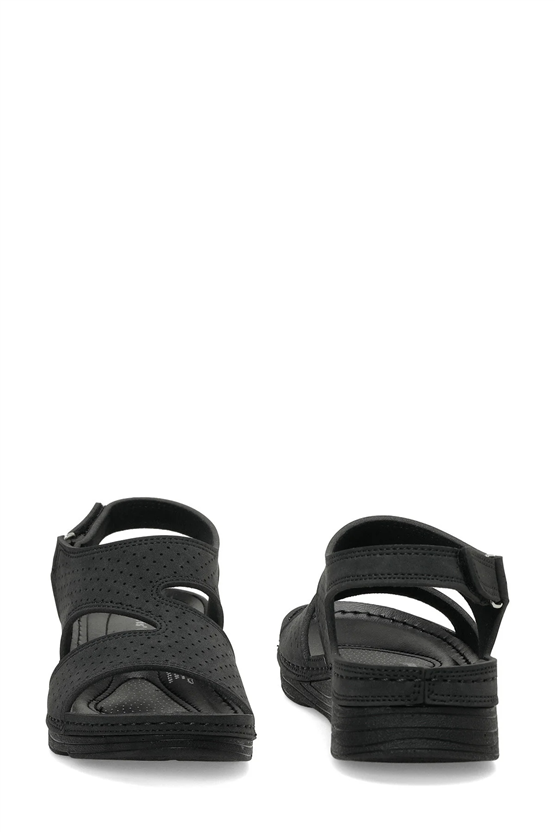 Polarıs A10225090212020 6M 167215.Z6Fx Sıyah Kadın Geleneksel Comfort Duz Sandalet