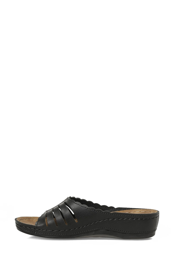 Polarıs A10225095212020 6M 161908.Z6Fx Sıyah Kadın Geleneksel Comfort Duz Terlık