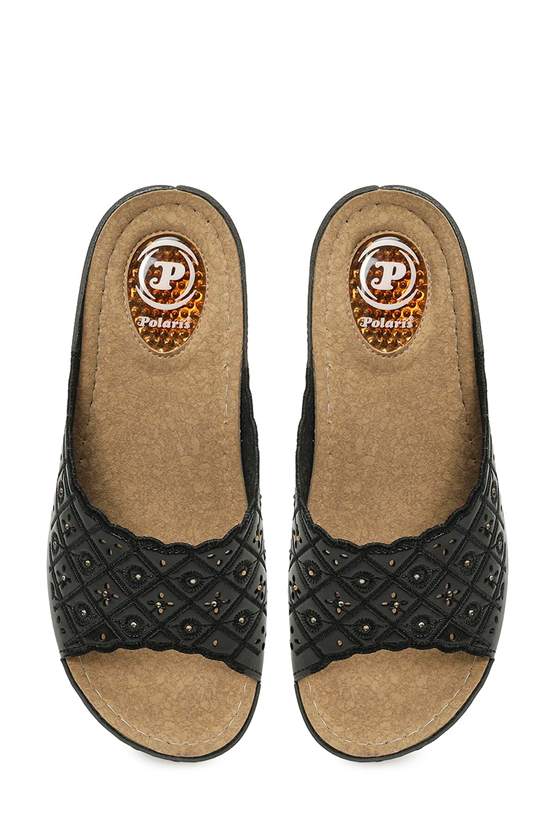 Polarıs A10225095712020 6M 164390.Z6Fx Sıyah Kadın Geleneksel Comfort Duz Terlık