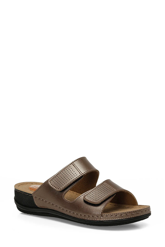 Polarıs A10225096212020 6M 166986.Z6Fx Bronz Kadın Geleneksel Comfort Duz Terlık