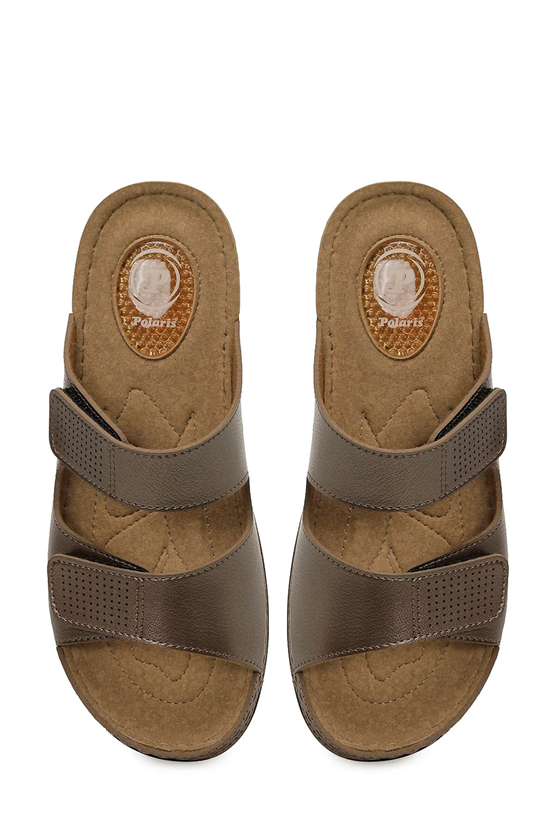 Polarıs A10225096212020 6M 166986.Z6Fx Bronz Kadın Geleneksel Comfort Duz Terlık