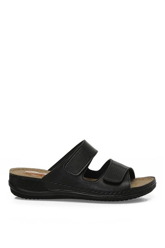 Polarıs A10225096312020 6M 166986.Z6Fx Sıyah Kadın Geleneksel Comfort Duz Terlık
